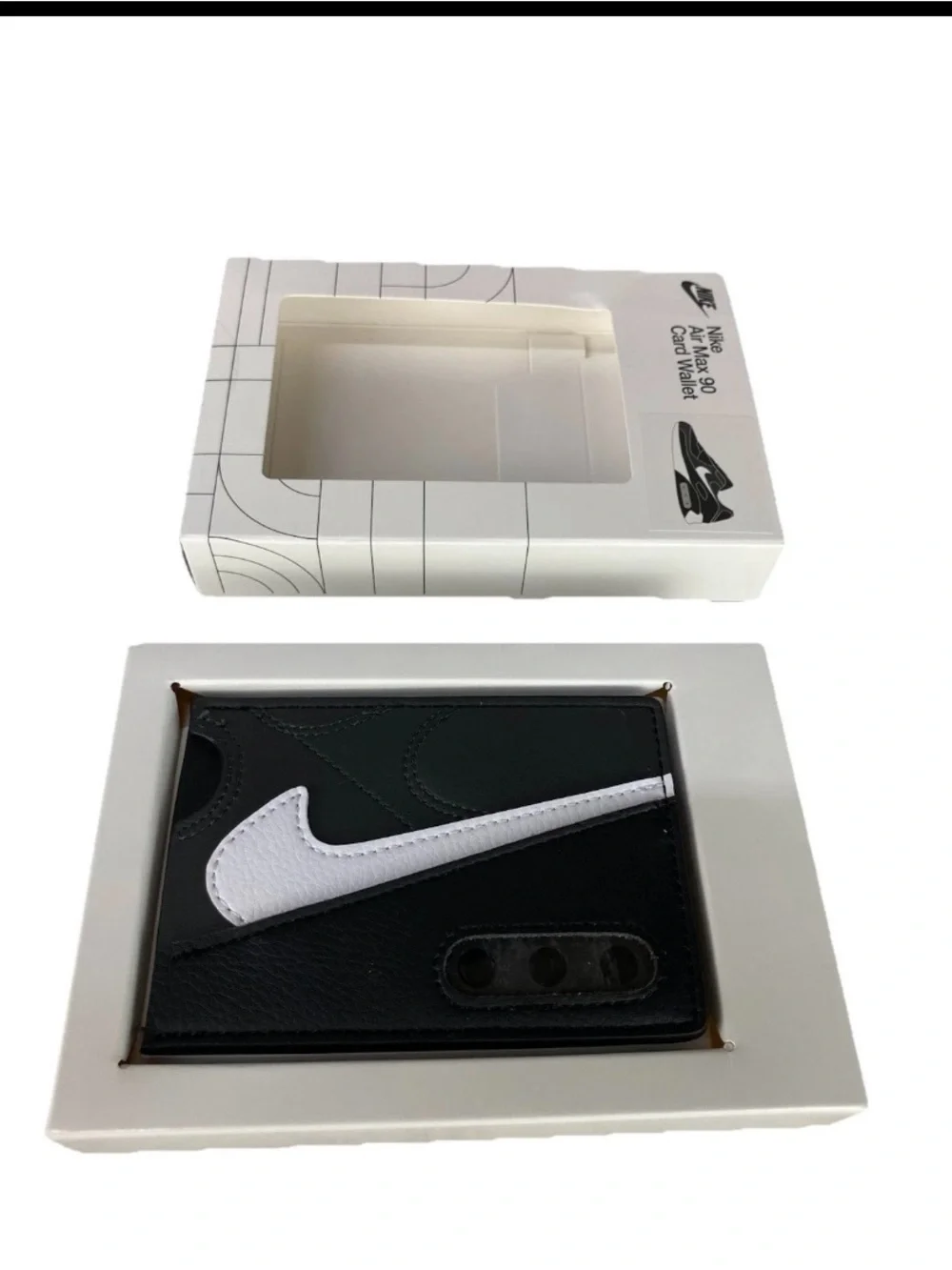 NEW Nike Air Max 90 Card Wallet Holder Case Black/White